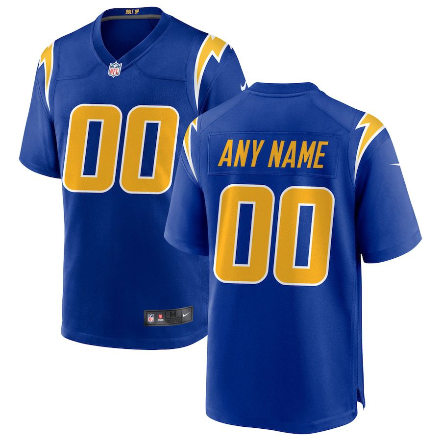 Men Los Angeles Chargers Nike Royal Alternate Custom Game NFL Jersey